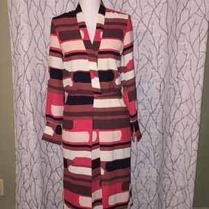 H&M long sleeve color block dress NWOT